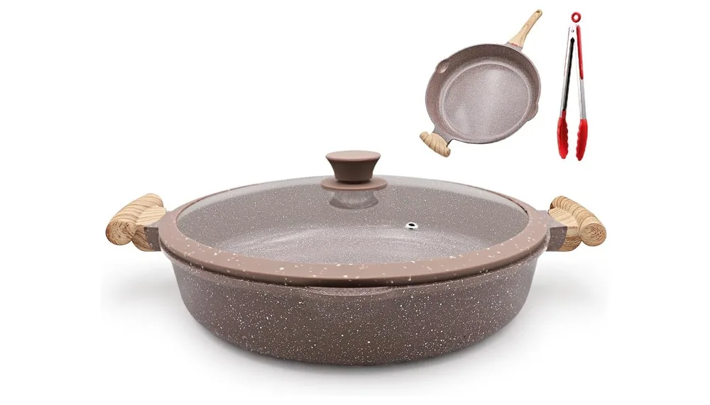 AIKENBBKK Poele a Frire Ceramique 32 cm