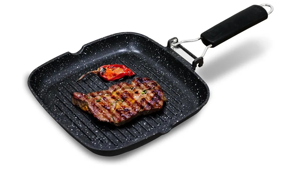 Briebe Black Titanium Stripe Grill Pan