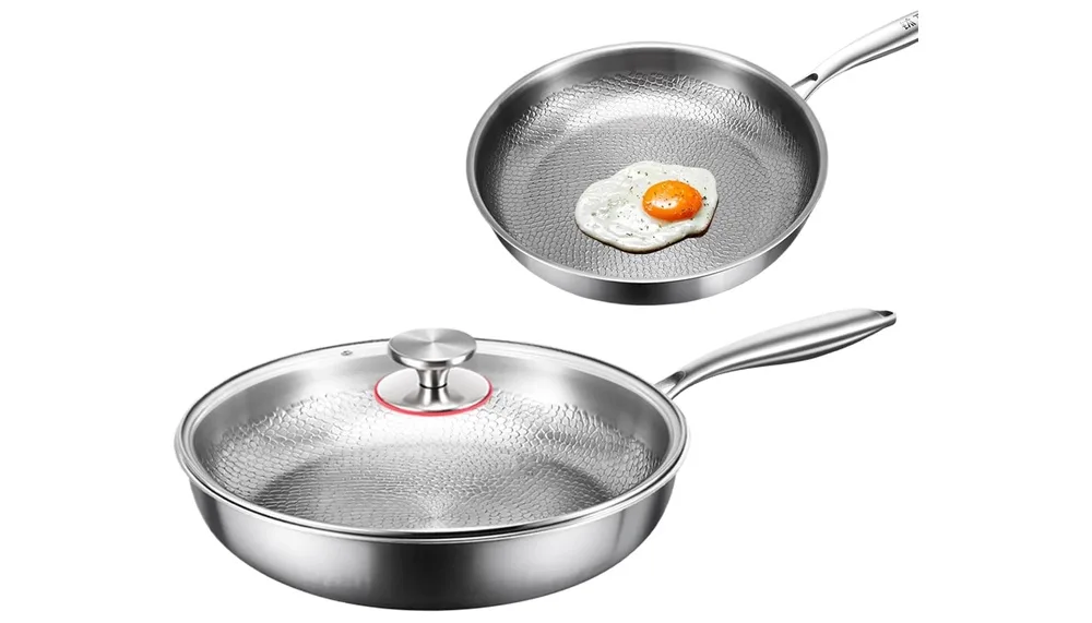 Dgayaeic Titanium Martele Poele a frire