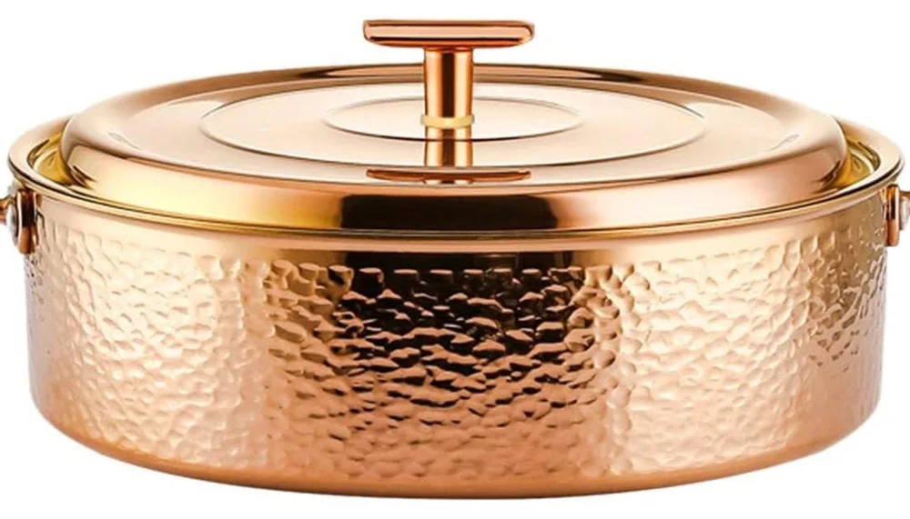 Fenteer Copper Saucepan Set