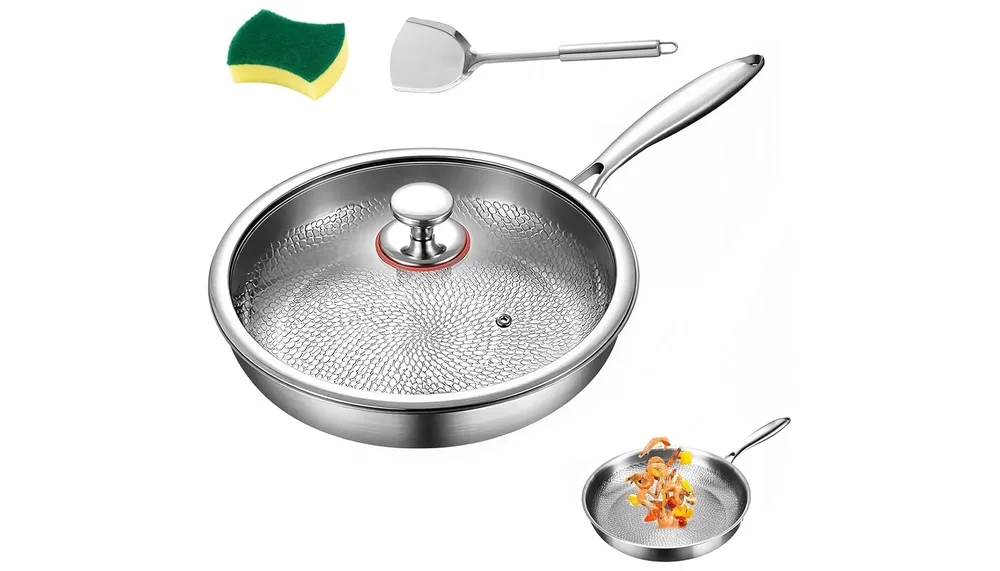 Poele a frire en titane martelee Pro