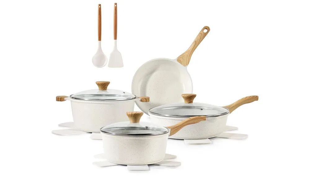 SENSARTE Ceramic Induction Cookware Set