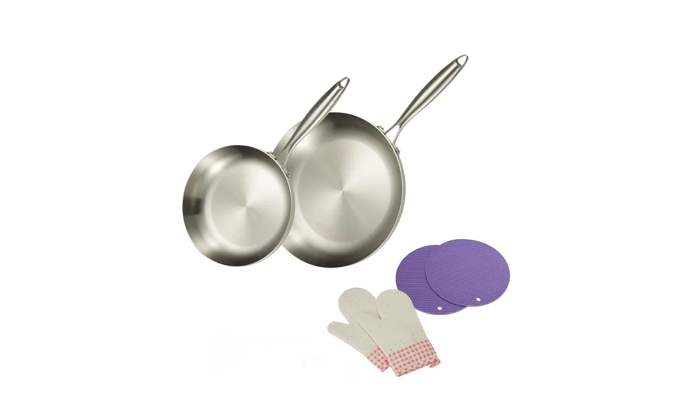 SanheKit Stainless Steel Frying Pan
